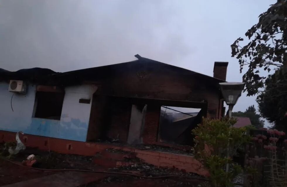 Eldorado: una pareja de jubilados fue hospitalizada tras un incendio