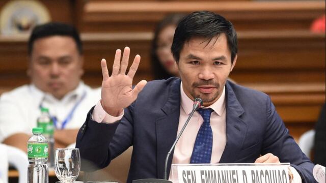 Manny Pacquiao irá por la presidencia de Filipinas en 2022.