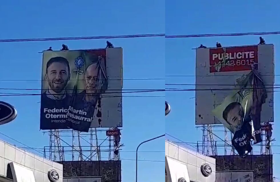 Descolgaron todos los carteles de campaña de Martín Insaurralde tras su renuncia a la candidatura