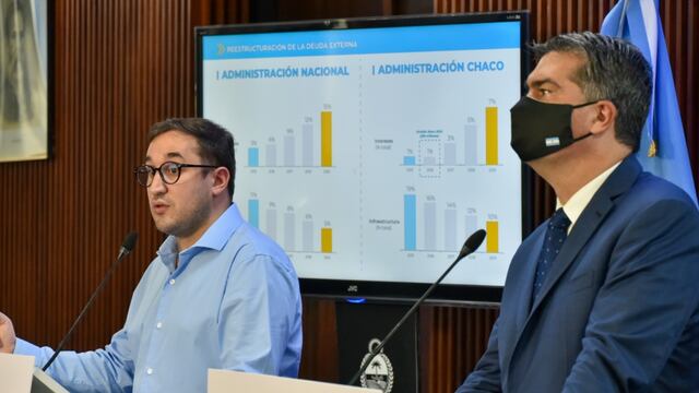 Capitanich y Pérez Pons dieron detalles de la reestructuración de la deuda del Chaco con su principal acreedor.