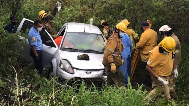 Grave accidente a la altura de Charbonier. Ruta Nacional N° 38. (Foto: Cadena 3).
