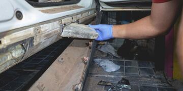 Operativo de secuestro de la droga. (FPA)