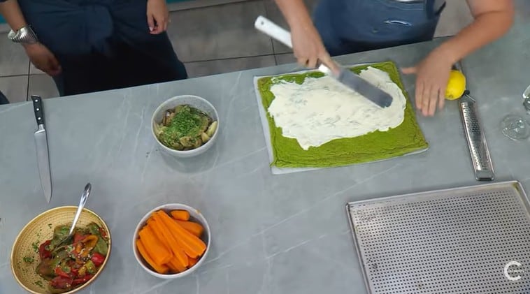 Cómo hacer pionono salado y color verde para estas Fiestas: la receta infalible de Gladys Olazar, de Cocineros Argentinos