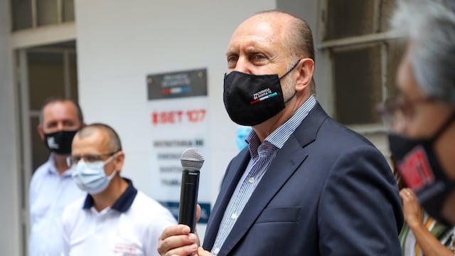 El gobernador de Santa Fe, Omar Perotti, inauguró nuevas dependencias del 107 en la ciudad capital. (@omarperotti)