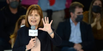 Diego Santilli precandidato a diputado nacional de Juntos cierra su campaña en el Club Atenas Foto clarín
Patricia Bullrich