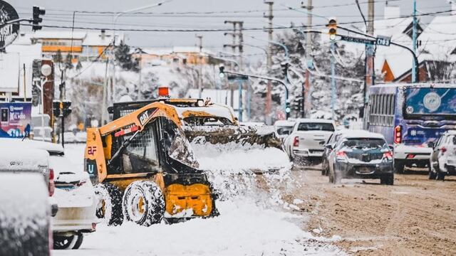 Ushuaia: el Municipio trabaja para garantizar la transitabilidad