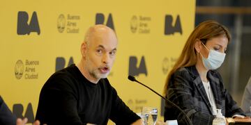 Horacio Rodriguez Larreta y Soledad Acuña (Foto: Federico Lopez Claro / Archivo)