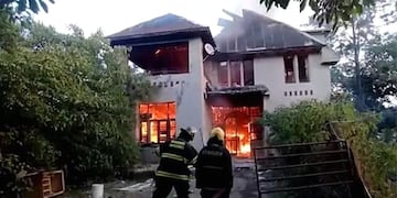 Incendiaron una casona histórica de Soladillo, al sur de Rosario.