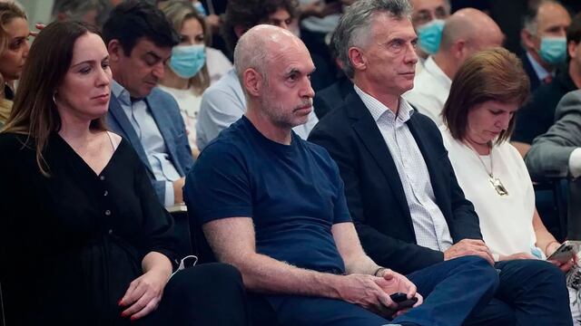María Eugenia Vidal, Horacio Rodríguez Larreta, Mauricio Macri y Patricia Bullrich (Foto archivo)