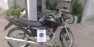 Moto recuperada por la PAT