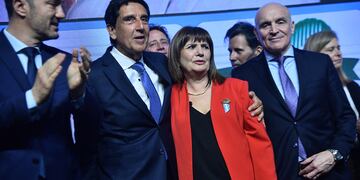 Patricia Bullrich junto a Carlos Melconian, su referente en economía. (Pedro Castillo / La Voz)