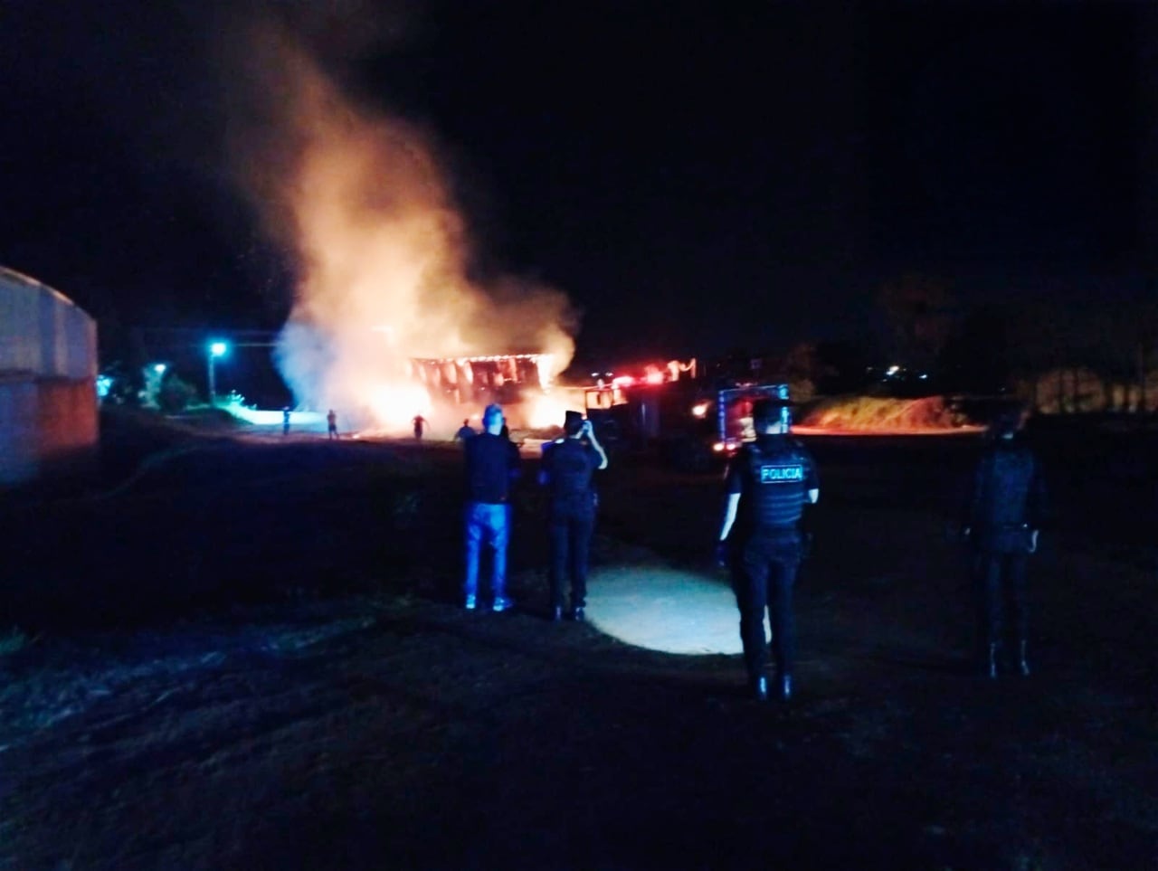 Incendio en un aserradero en Eldorado.