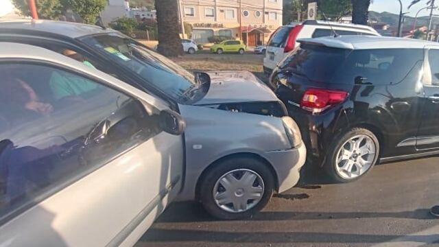 Choque en cadena, Av. San Martín