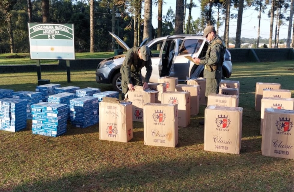 Incautan contrabando de cigarrillos en Bernardo de Irigoyen