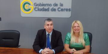 El Fiscal Regional Nº 5 fue recibido por la intendenta de Ceres, Alejandra Dupouy