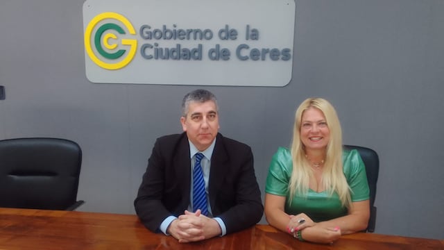 El Fiscal Regional Nº 5 fue recibido por la intendenta de Ceres, Alejandra Dupouy