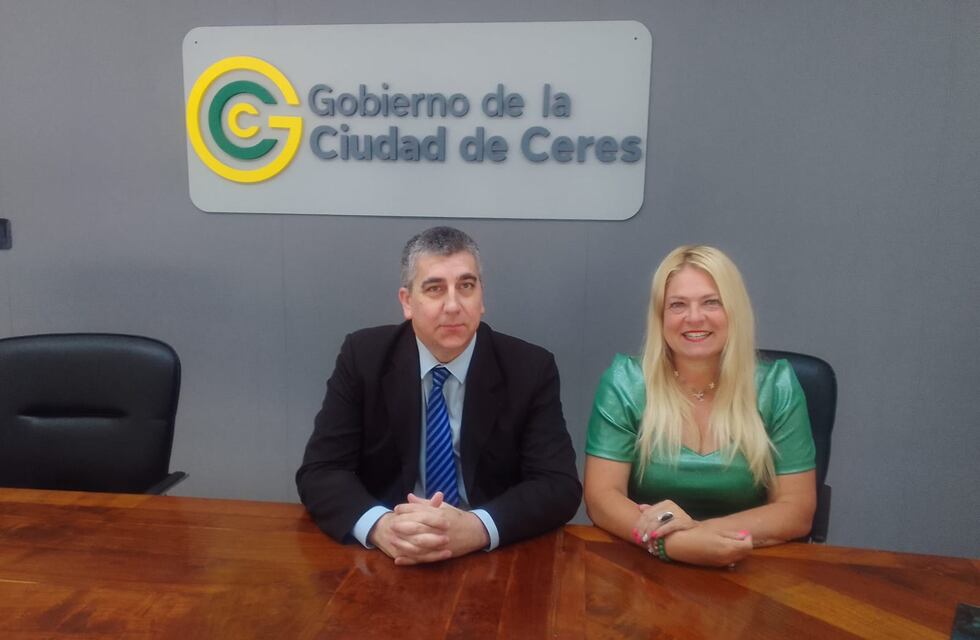 El Fiscal Regional Nº 5 fue recibido por la intendenta de Ceres, Alejandra Dupouy