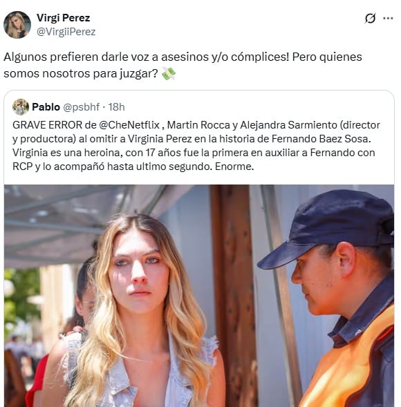 Virgínia Pérez sobre el documental de Fernando Sosa en Netflix.