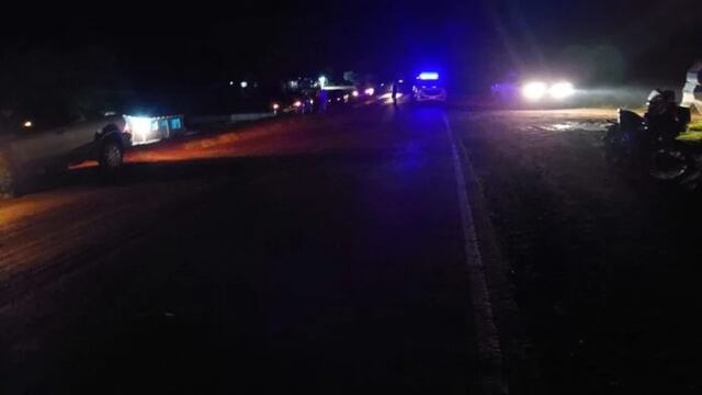 San Pedro: choque sobre ruta 17 terminó con la vida de un motociclista.