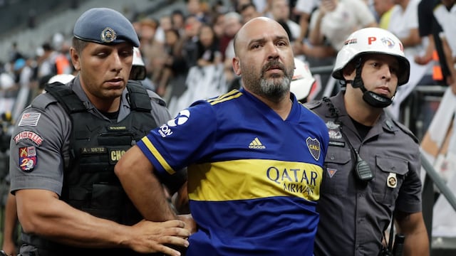 Leandro Germán Ponzo, el hincha de Boca que hizo gestos racistas hacia los aficionados del Corinthians.