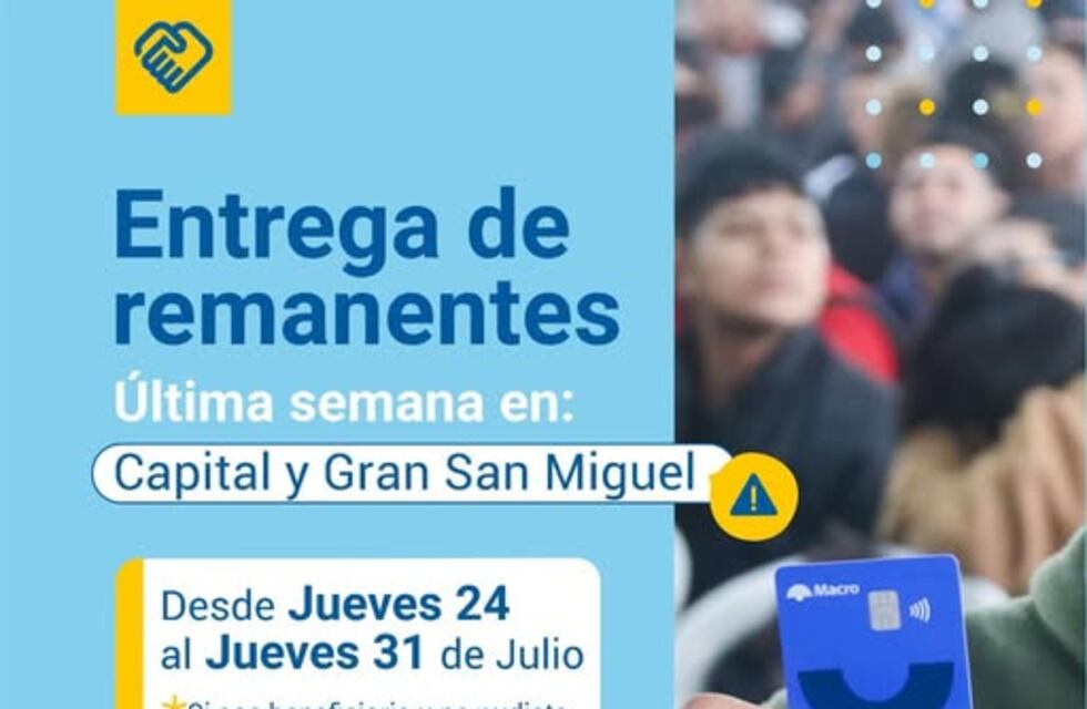 El Ministerio de Desarrollo Social inicia la entrega final de tarjetas alimentarias
