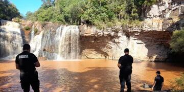 San Vicente: joven oriundo de Buenos Aires se ahogó en el Salto Golondrinas.