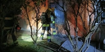 El incendio ocurrió en una zona rural de Villa del Rosario. (Foto: Policía de Córdoba)