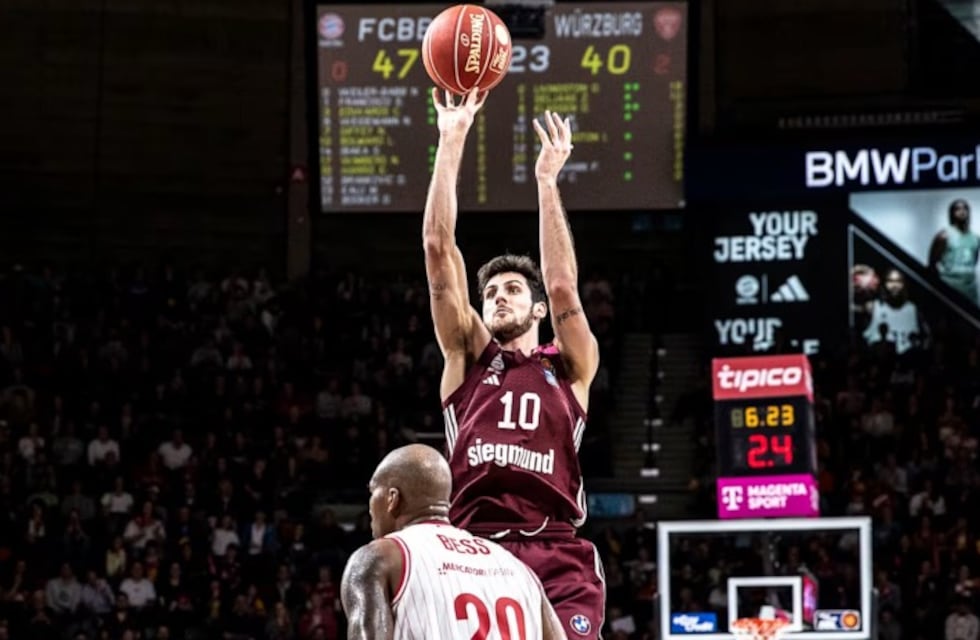 Leandro Bolmaro jugará con el Bayern la final de la Bundesliga de Básquet