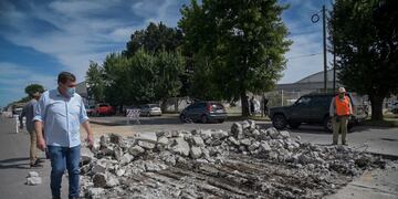 Se trabaja en la reconstrucción sectorizada de pavimentos de hormigón y tomado de juntas