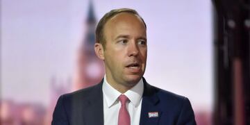 El ministro británico de Sanidad, Matt Hancock