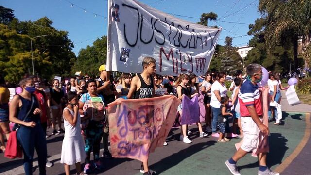 La manifestación concluyó frente al palacio de Balcarce y Pellegrini. (Facebook)