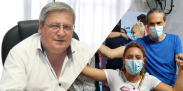 Marcelo Lombardo, Valeria Soltermam y Martín Racca, todos aislados. Los dos primeros, positivos de covid y el tercero, por contacto estrecho
