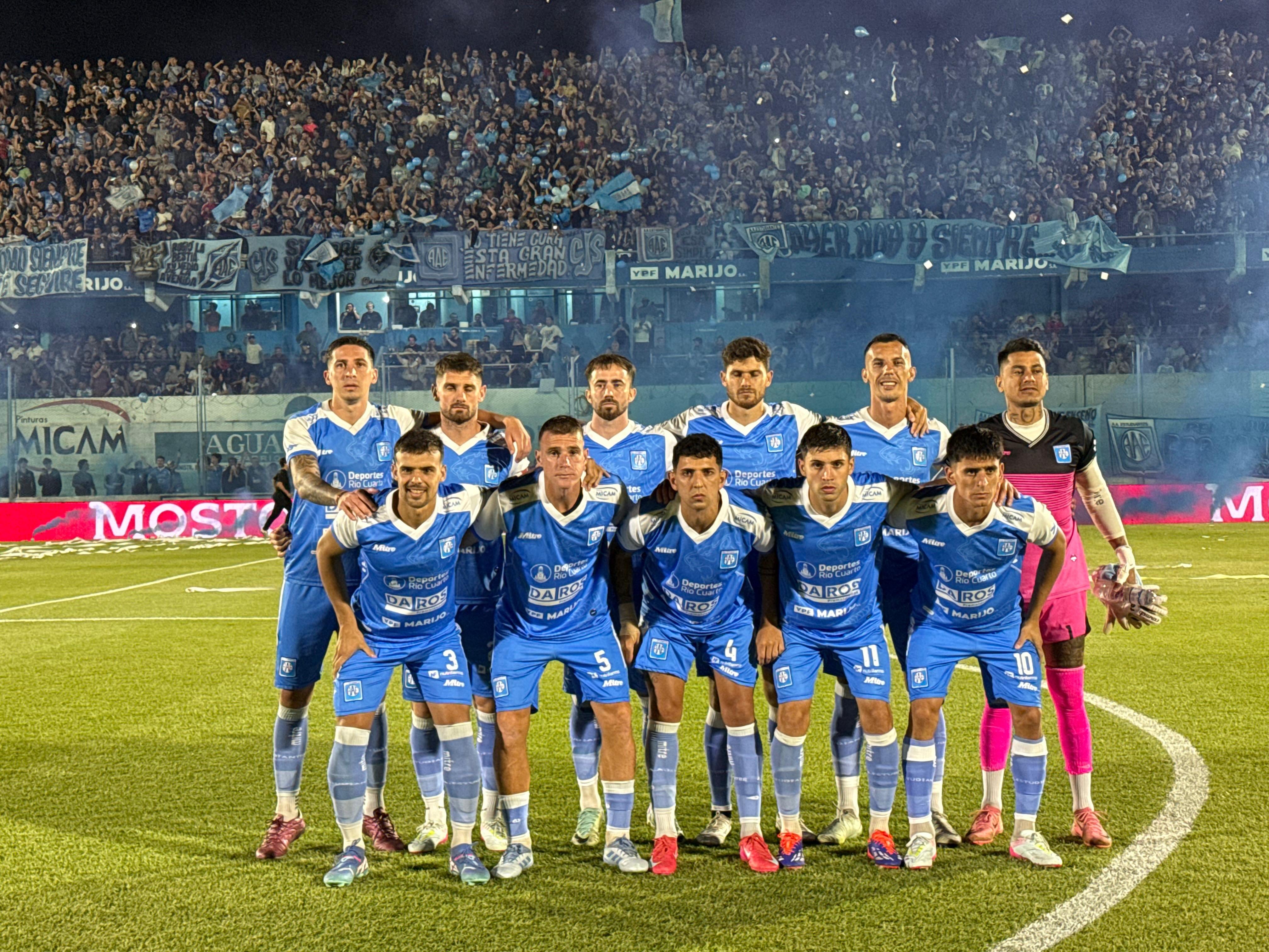 Estudiantes de Río Cuarto en la final del ida del Reducido. (Tomy Fragueiro / La Voz).