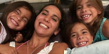Cinthia Fernández junto a sus hijas: Charis, Bella y Francesca / Foto: Instagram