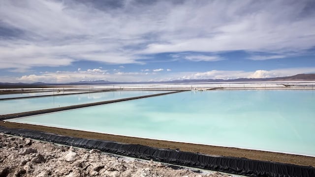 Uno de los yacimientos de carbonato de lito existentes en la provincia de Jujuy, República Argentina.