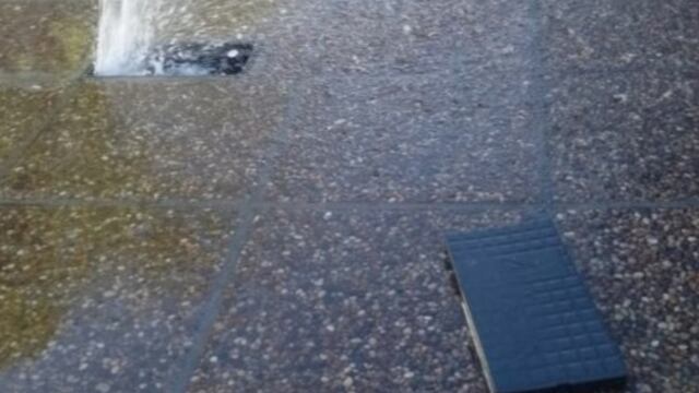 Robo de medidores en barrio Los Plátanos