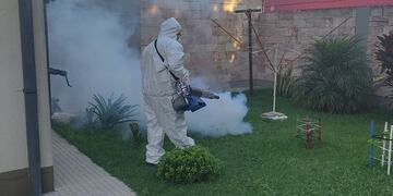 Fumigaciones por el caso de Dengue en Rafaela