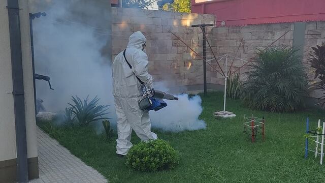 Fumigaciones por el caso de Dengue en Rafaela