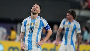 “Disfruto de todo lo que nos está pasando con la selección, con este grupo. No es fácil estar en otra final", destacó Lionel Messi tras el 2-0 a Canadá. (AP)