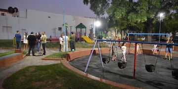 Nuevas luces LED en el parque Islas Malvinas