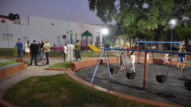 Nuevas luces LED en el parque Islas Malvinas