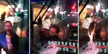 El ataque de furia en Recoleta (Captura de video).