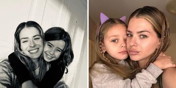 Romántico y vintage: los looks de Rufina Cabré y Magnolia Vicuña, las hijas de la China Suárez