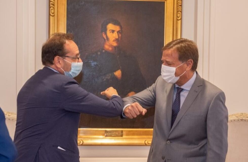 Rodolfo Suarez recibió al embajador de Italia