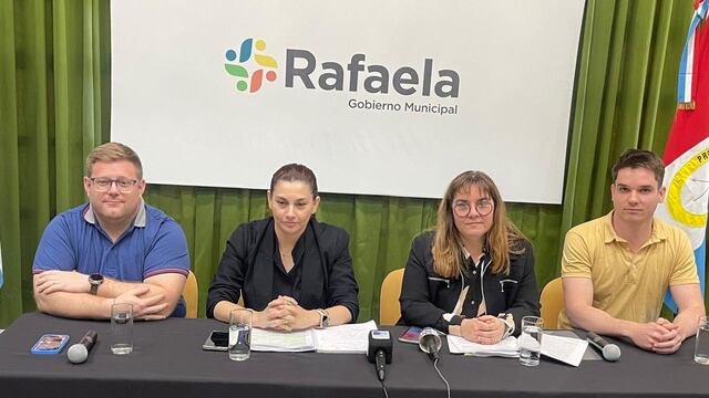 El fiscal municipal, Matías Gentinetta; la directora de Auditoria, Zulma Gani; la subsecretaria de Auditoría, Evaluación y Transparencia, Silvina Imperiale; el auditor Marcos Delbino.
