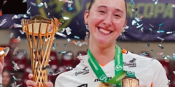 La devotense Bianca Cugno en su debut, ganó la Supercopa en Brasil