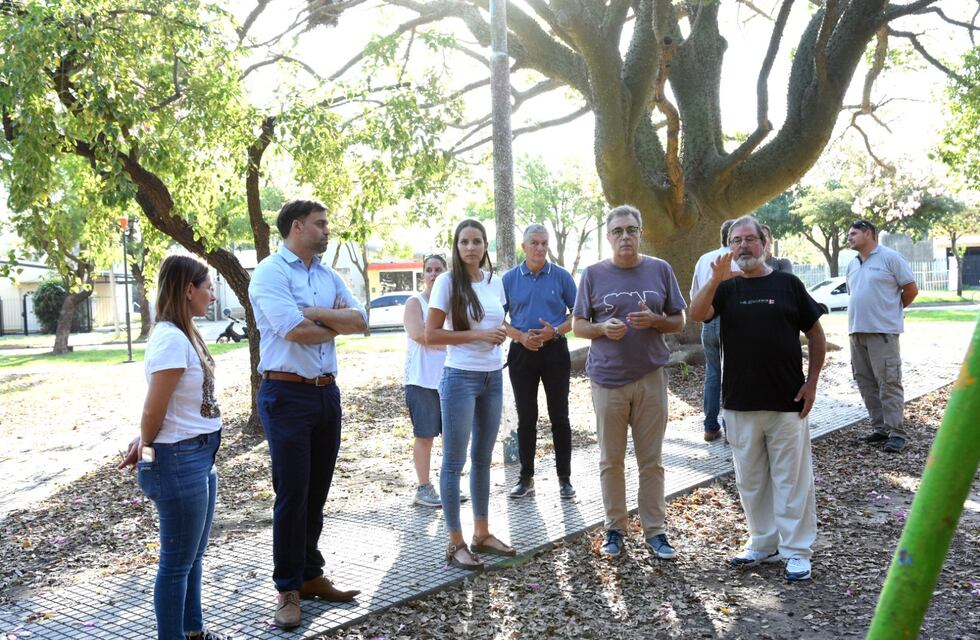 Mejoras en la plaza de barrio Amancay