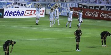 Atlético Tucumán volvió a ganarle a Racing. (Foto: TyC Sports)
