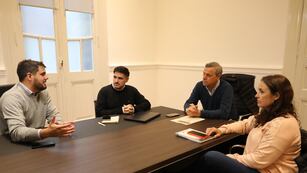 Patricia Imoberdorf, se reunió con representantes de la firma, La Anónima y el Centro Comercial,