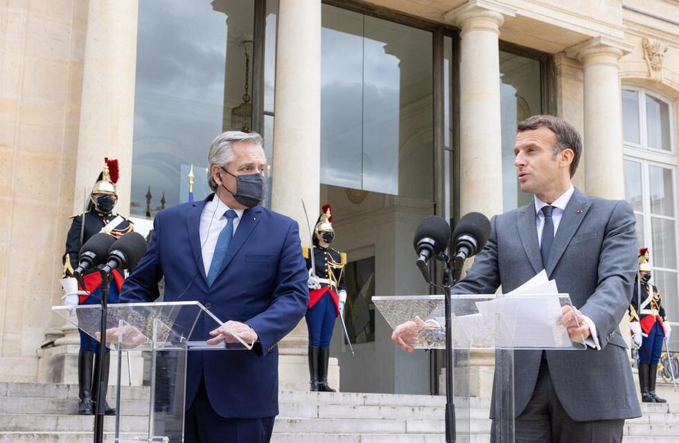 Alberto Fernández recibió el esperado apoyo de Macron para negociar con el Club de París: “Francia está a su lado”